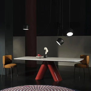 Italian Marble Luxury Stone Dining Table-Dining Tables