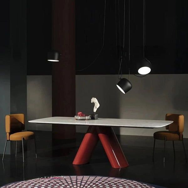 Italian Marble Luxury Stone Dining Table-Dining Tables