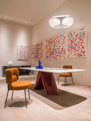 Italian Marble Luxury Stone Dining Table-Dining Tables