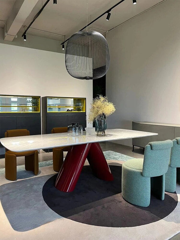 Italian Marble Luxury Stone Dining Table-Dining Tables