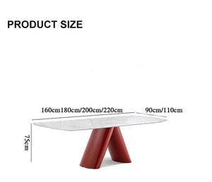 Italian Marble Luxury Stone Dining Table-Dining Tables