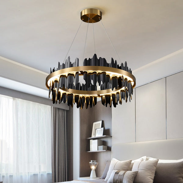 Italian Ring LED Chandelier With Remote Control-Ceiling Chandelier