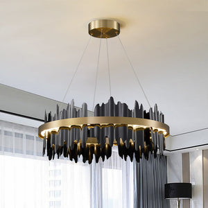 Italian Ring LED Chandelier With Remote Control-Ceiling Chandelier