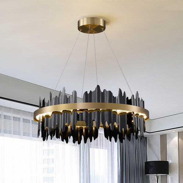 Italian Ring LED Chandelier With Remote Control-Ceiling Chandelier