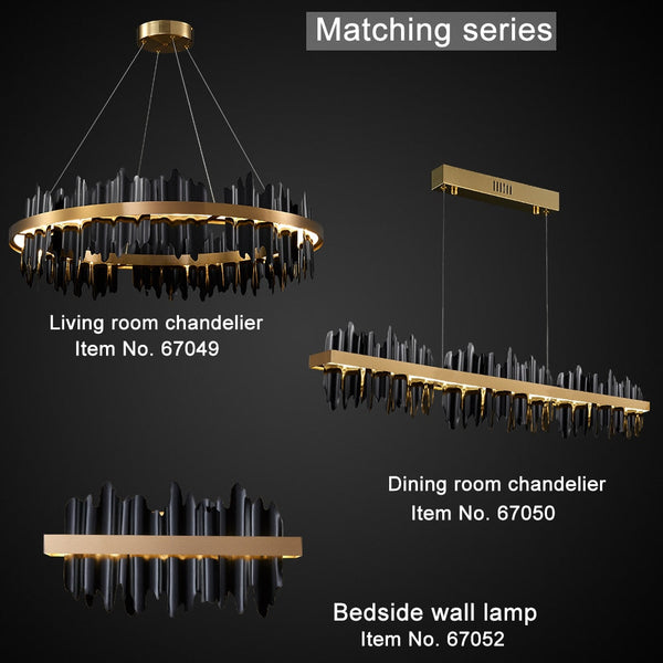 Italian Ring LED Chandelier With Remote Control-Ceiling Chandelier