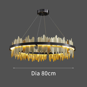 Italian Ring LED Chandelier With Remote Control-Ceiling Chandelier