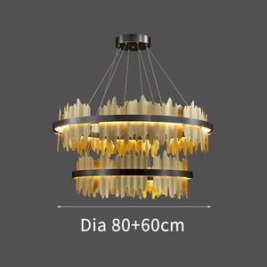 Italian Ring LED Chandelier With Remote Control-Ceiling Chandelier