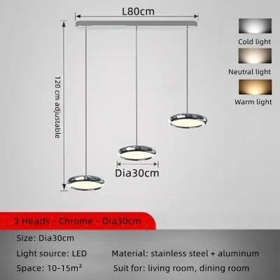 Italian Round Pendant Lighting for Kitchen Island-Kitchen Island