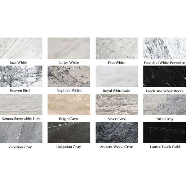 Italian Style Luxury Marble & Wood Coffee Table-Coffee Tables