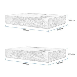 Italian Style Minimalist Marble Coffee Table-Coffee Tables