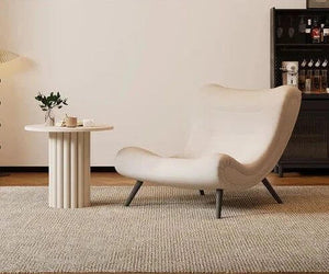 Italian Style Velvet Wood Legs Sofa Chair-Arm Chairs, Recliners & Sleeper Chairs