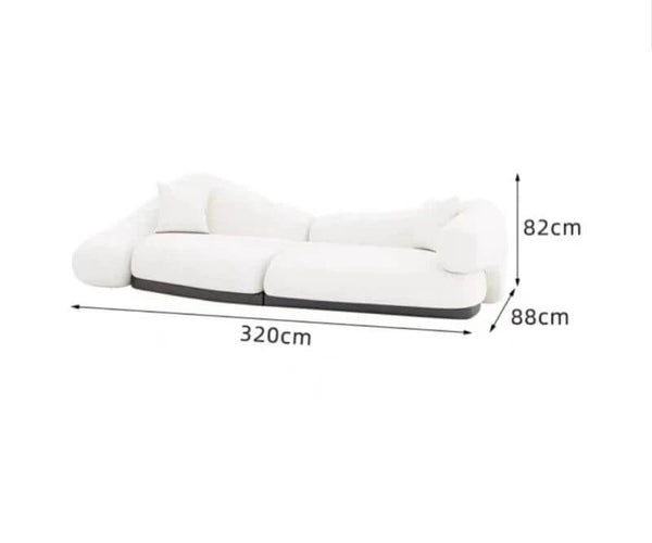 Italian minimalist Curved Sofa Set-Sofa Set