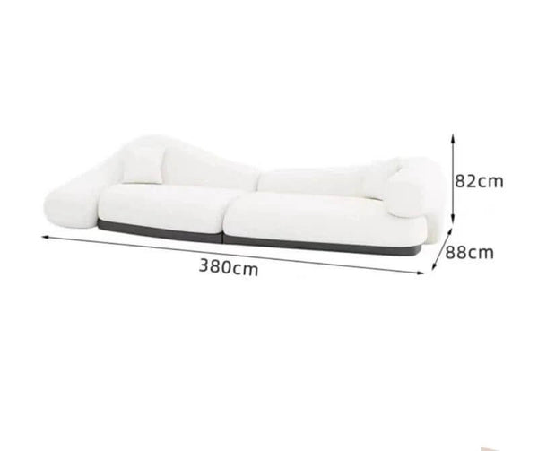 Italian minimalist Curved Sofa Set-Sofa Set