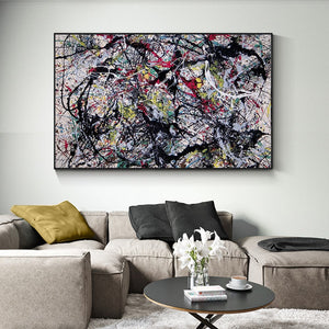 Jackson Pollock Print - Vibrant One Wall Art-Wall Posters
