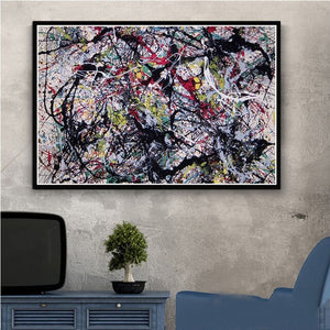 Jackson Pollock Print - Vibrant One Wall Art-Wall Posters