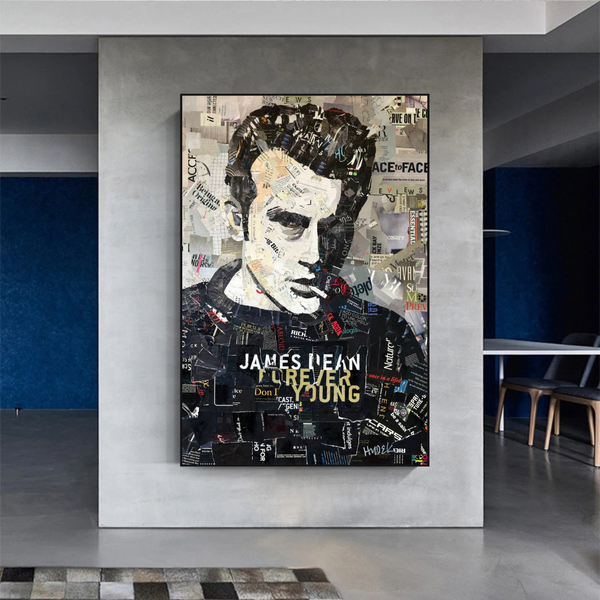 James Byron DeanMovie Star Canvas Wall Art-Wall Posters