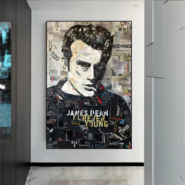 James Byron DeanMovie Star Canvas Wall Art-Wall Posters