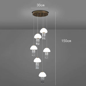 Jelly Fish Staircase Chandelier Lighting Decor-Staircase Chandelier