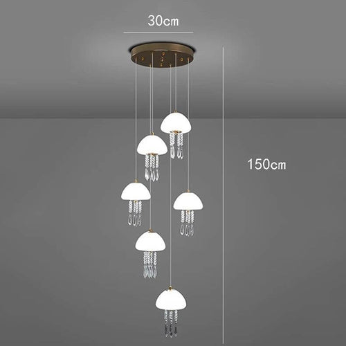 Jelly Fish Staircase Chandelier Lighting Decor-Staircase Chandelier