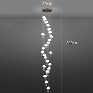 Jelly Fish Staircase Chandelier Lighting Decor-Staircase Chandelier