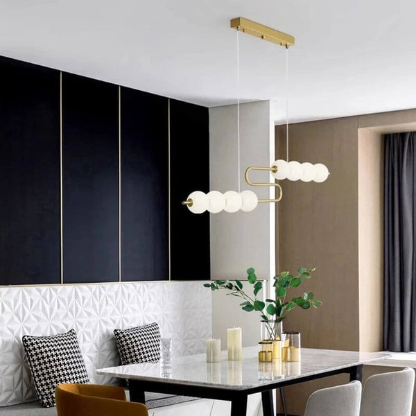 Jewel Globes Kitchen Island Hanging Chandelier-Kitchen Island