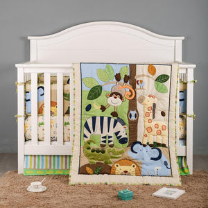 Jungle Animals Theme Cot Cot Bedding Set-Crib Bedding