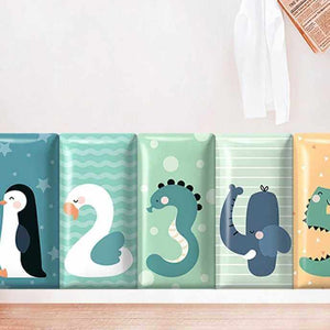 Jungle Safari Kids Wall Padded Safety Cushions Pack-Anti Collision Padded Wall Stickers