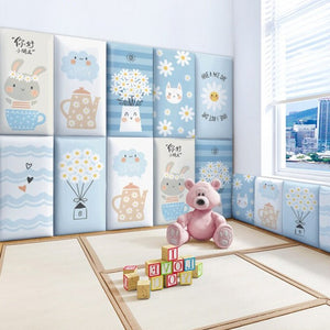 Jungle Vines Kids Wall Padded Safety Cushions Set-Anti Collision Padded Wall Stickers