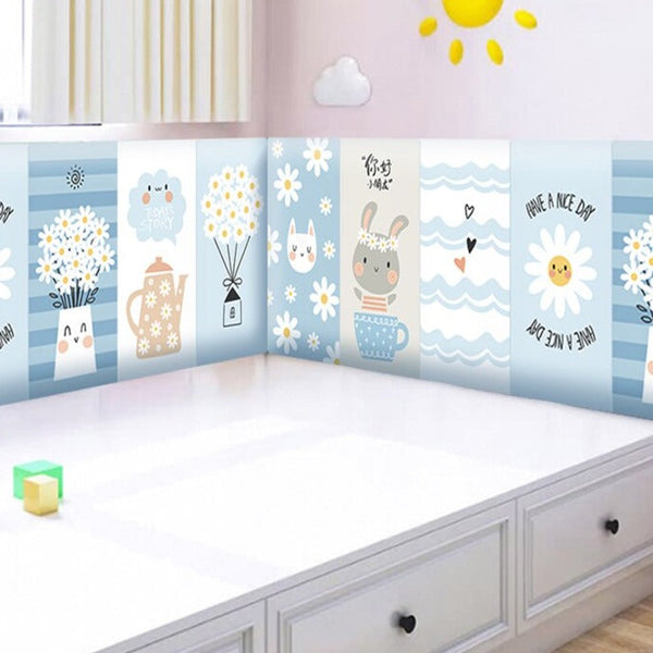 Jungle Vines Kids Wall Padded Safety Cushions Set-Anti Collision Padded Wall Stickers