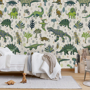 Jurassic Wallpaper: Dinosaur-Themed Wallpaper-Kids Room Wallpaper