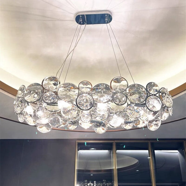 K9 Crystal Chandelier - Dazzling Elegance for Your Space-Ceiling Chandelier