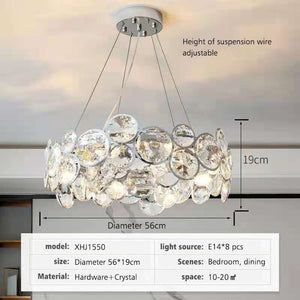 K9 Crystal Chandelier - Dazzling Elegance for Your Space-Ceiling Chandelier