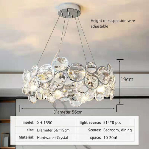 K9 Crystal Chandelier - Dazzling Elegance for Your Space-Ceiling Chandelier