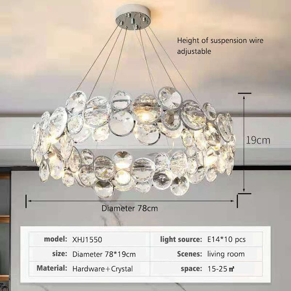 K9 Crystal Chandelier - Dazzling Elegance for Your Space-Ceiling Chandelier