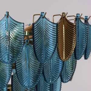 K9 Crystal Leaf Chandelier: Exquisite Lighting Fixture-Ceiling Chandelier