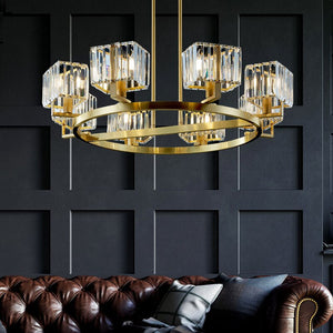 K9 Crystal Pendants Chandelier - Illuminate with Elegance-Ceiling Chandelier