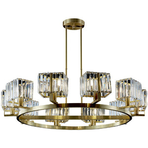 K9 Crystal Pendants Chandelier - Illuminate with Elegance-Ceiling Chandelier
