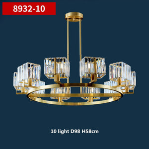K9 Crystal Pendants Chandelier - Illuminate with Elegance-Ceiling Chandelier
