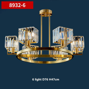K9 Crystal Pendants Chandelier - Illuminate with Elegance-Ceiling Chandelier