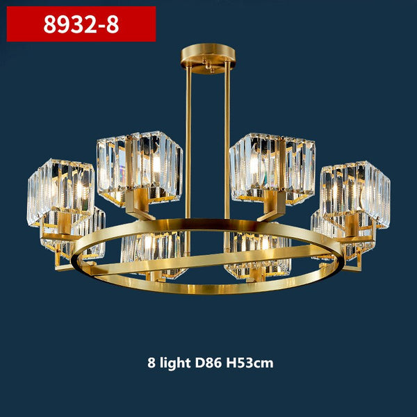 K9 Crystal Pendants Chandelier - Illuminate with Elegance-Ceiling Chandelier