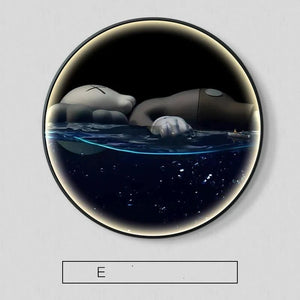 KAW LED Panel Wall Lamp - Indoor Light Fixture-LED Wall Art