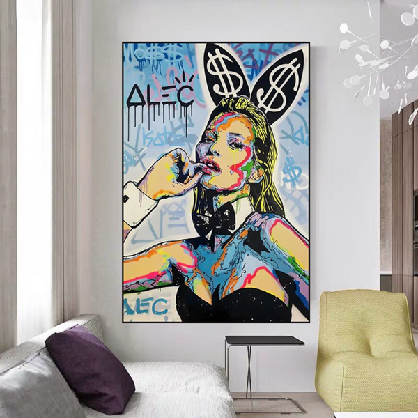 Kate Moss Art by Alec Monopoly - Limited Edition-Wall Posters