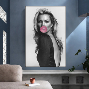 Kate Moss Chewing Gum Art: Explore Unique Masterpieces-Wall Posters