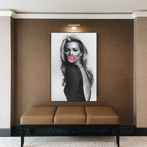 Kate Moss Chewing Gum Art: Explore Unique Masterpieces-Wall Posters