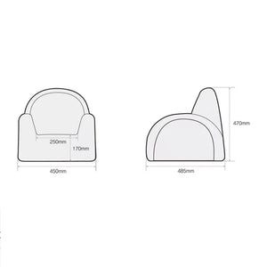 Kid Bumper Couch – One-Seater Soft Armchair for Toddlers-Kids Sofas