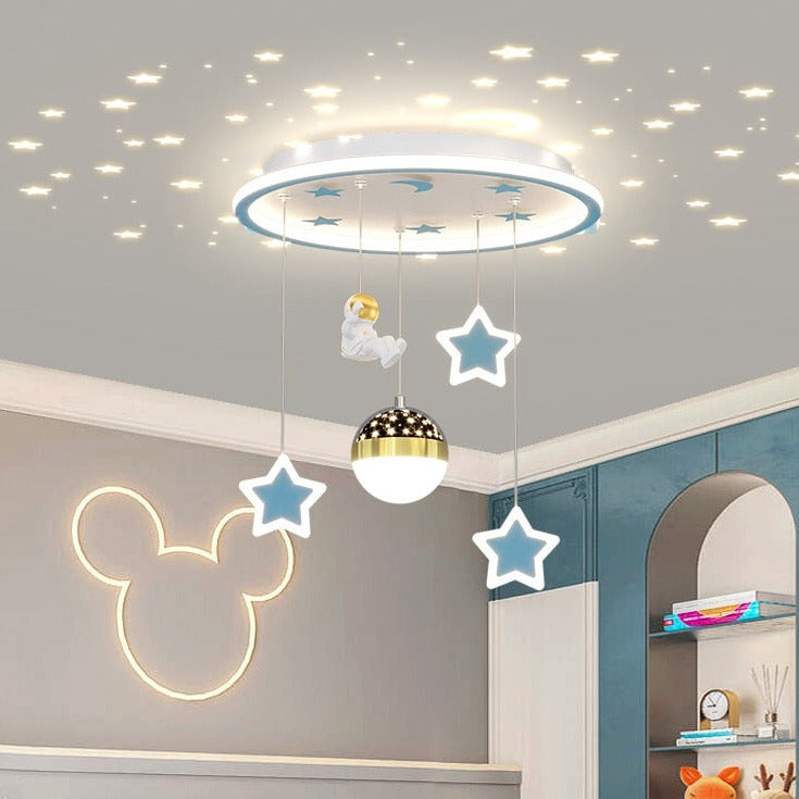 Kids Astronaut Chandeliers Light | Kids Room Decor Lights-Kids Room Nursery Lighting