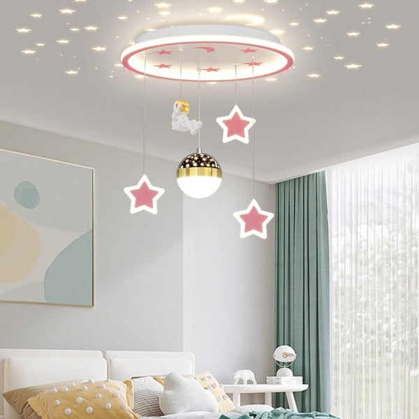 Kids Astronaut Chandeliers Light | Kids Room Decor Lights-Kids Room Nursery Lighting