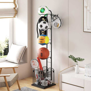 Kids Basketball Multi-layer Rack - Organizing Solution-Toys