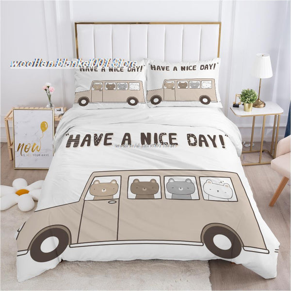 Kids - Bears Bedding Set: Perfect for Playful Bedrooms-Bedding Set Kids