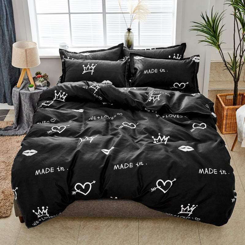 Kids Black Bedding Set - Premium Quality for Children-Bedding Set Kids